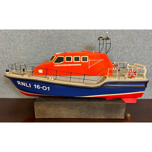 96 - A model RNLI Peter & Lesley Jane Nicholson lifeboat, designed for radio control, 49cms l