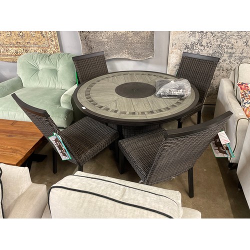 1377 - Agio Conway 5 piece Round Dining Set, Original RRP £833.33 + vat (4208-2) *This lot is subject to va... 