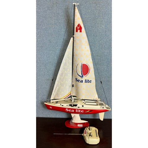 86 - A model Sea Lite sailing ship, designed for radio control, 52cms l