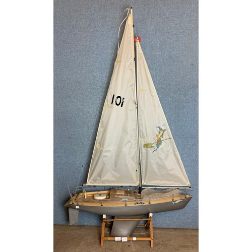 83 - A model Fairwind sailing yacht, designed for radio control, 91cms l