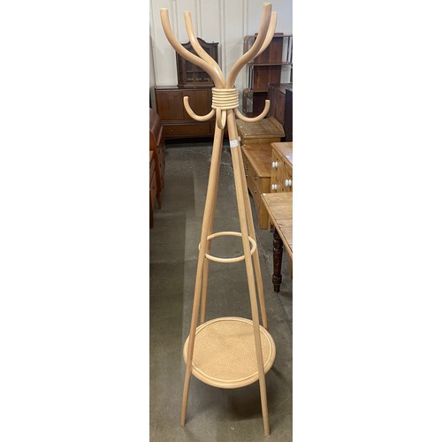 79 - A beech bentwood coatstand