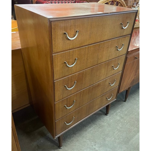 75 - A Meredew afromosia chest of drawers