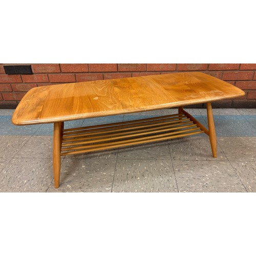 23D - An Ercol Blonde elm and beech Windsor coffee table