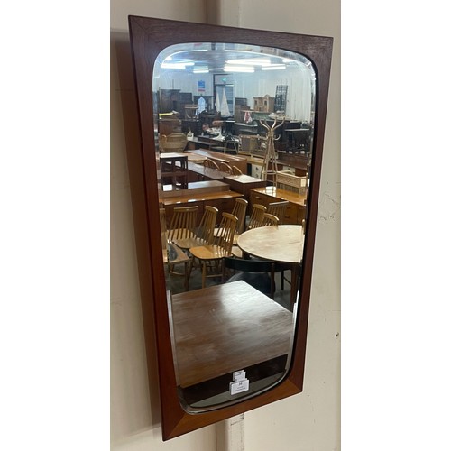 36 - A Danish teak framed mirror