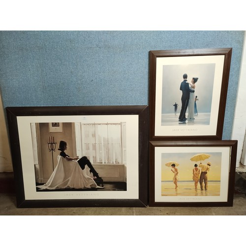 320 - Three Jack Vettriano prints, framed