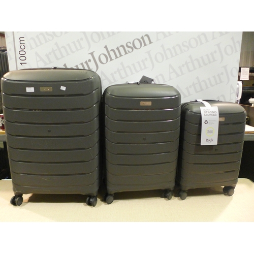 6256 - Rock Prime 3 Piece Luggage Set, Original RRP £145.83 + Vat *This Item Is Subject To Vat (327A-76)