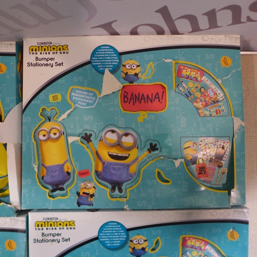 6281 - 4 x Minions Bumper Stationery sets - Incomplete *This Item Is Subject To Vat (327A-376-379)