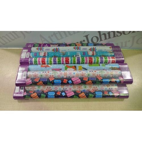 6296 - 5 Packs Of Kirkland Signature Trio Pack Wrapping Paper      (331-255)   * This Lot Is Subject To Vat