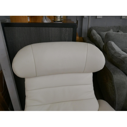 1453 - Kuka Karma Chair Cream With Ottoman, Original RRP £583.33 + Vat (4209-10) *This lot is subject to Va... 