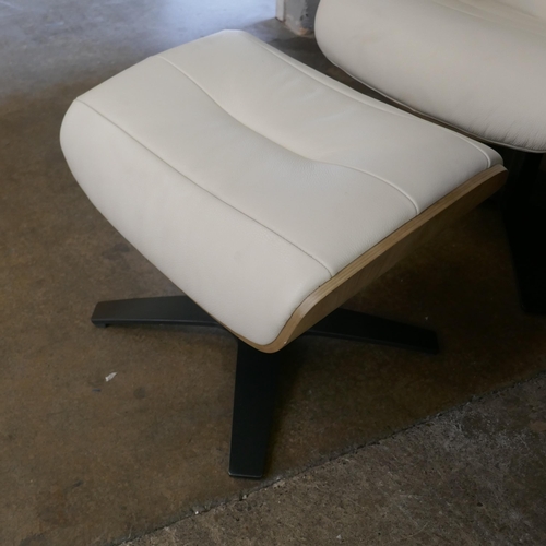 1453 - Kuka Karma Chair Cream With Ottoman, Original RRP £583.33 + Vat (4209-10) *This lot is subject to Va... 