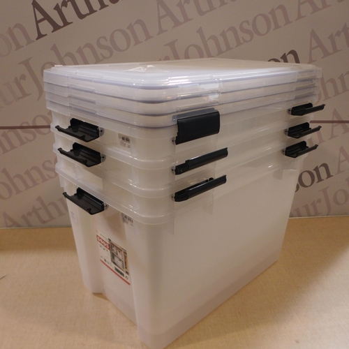 6254 - Iris 70L Storage Boxes *This Item Is Subject To Vat (327A-85)