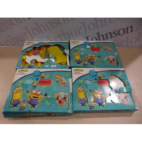 6281 - 4 x Minions Bumper Stationery sets - Incomplete *This Item Is Subject To Vat (327A-376-379)