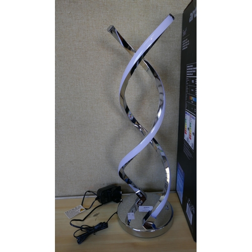 6005 - Artika Chrome Table Lamp   - This Lot Requires A Uk Adaptor(331-121)   * This Lot Is Subject To Vat