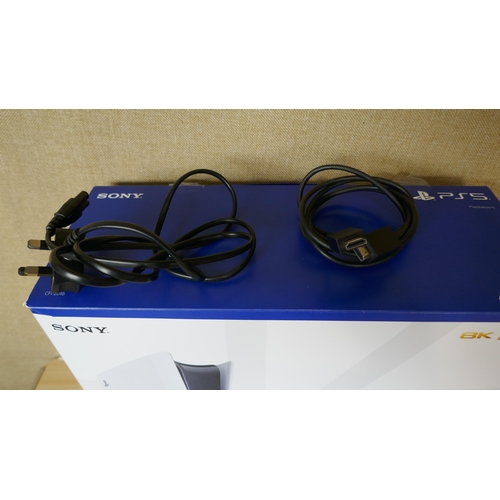 6023 - Playstation 5 Slim Disc Gaming Console With Controller - This Lot Requires A Uk Adaptor, Original Rr... 