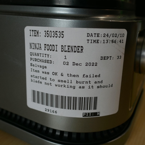 6037 - Ninja Foodi Blender - This Lot Requires A Uk Adaptor(331-79)   * This Lot Is Subject To Vat