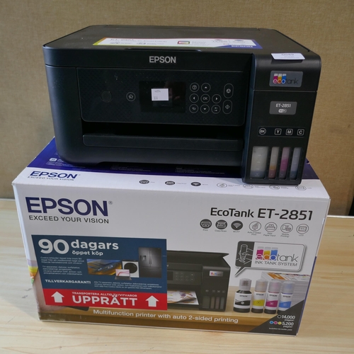 6049 - Epson Ecotank Et-2851 Printer - This Lot Requires A Uk Adaptor, Original Rrp £190.20 + Vat (331-59) ... 