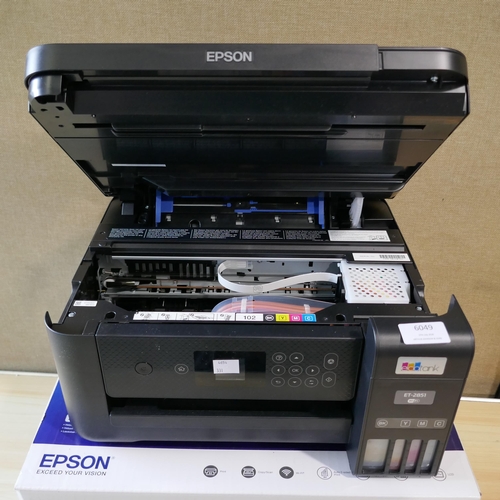 6049 - Epson Ecotank Et-2851 Printer - This Lot Requires A Uk Adaptor, Original Rrp £190.20 + Vat (331-59) ... 