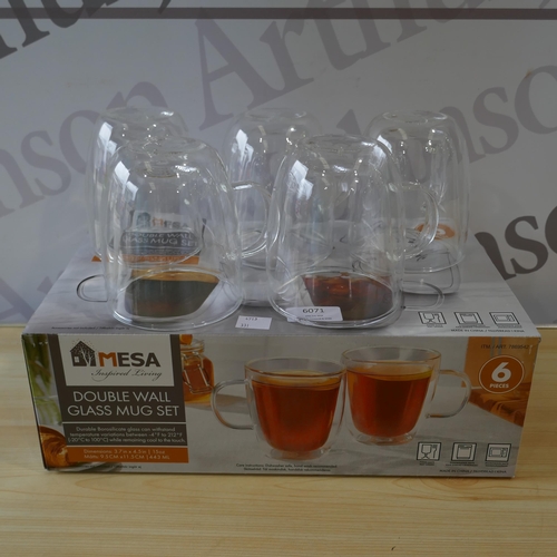 6071 - 5x Mesa Double Wall Mugs (331-112)   * This Lot Is Subject To Vat