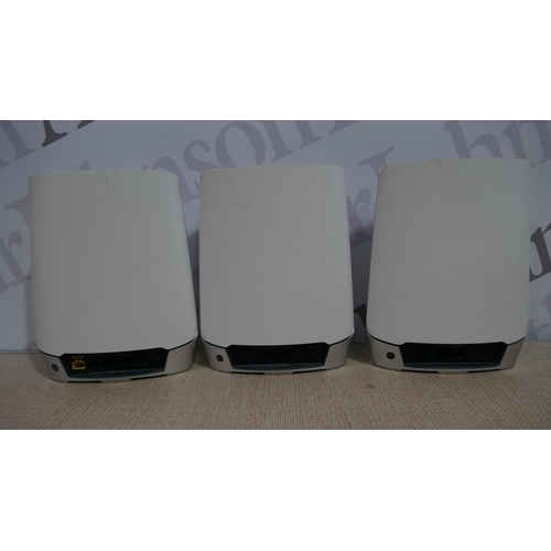 6098 - Netgear Orbi Tri-Band Routers - This Lot Requires A Uk Adaptor, Original Rrp £422.62 + Vat (331-55) ... 