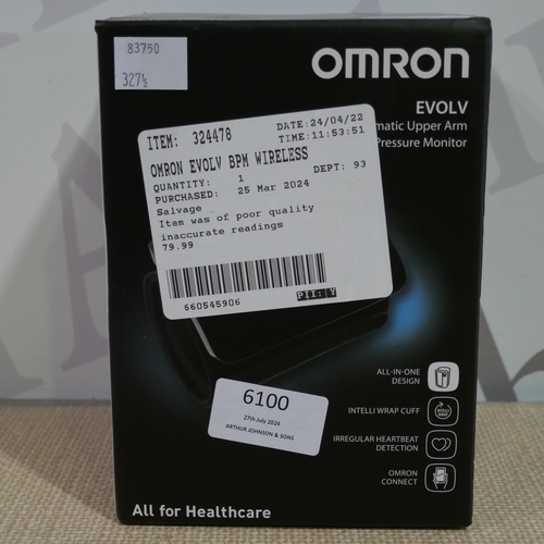 6100 - Omron Evolv Bpm Wireless *This Item Is Subject To Vat (327A-373)