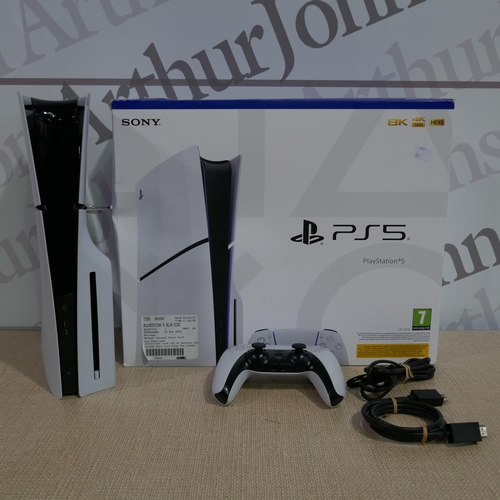 6109 - Playstation 5 Slim Disc Console With Controller    - This Lot Requires A Uk Adaptor, Original Rrp £4... 