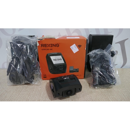 6114 - Rexing 4K Dash Cam Set - Model V1Pgw-4K, Original RRP £133.33 + Vat *This Item Is Subject To Vat (32... 