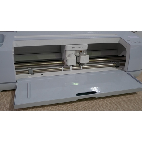 6118 - Cricut Maker 3 ( No Power Lead / No Accessories)  - This Lot Requires A Uk Adaptor, Original Rrp £36... 