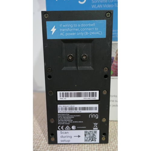 6121 - Ring Rvd2 Doorbell 2 , Original RRP £129.99 + Vat *This Item Is Subject To Vat (327A-180)