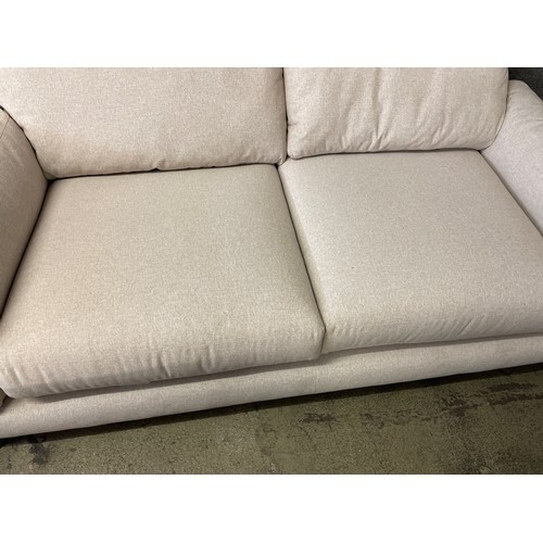 1480 - Oatmeal linen three seater sofa