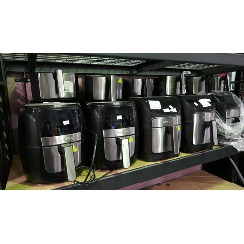 6387 - 11 x Gourmia Air Fryers 7Qt - Sold As Scrap (326A - 105) *This lot is subject to VAT