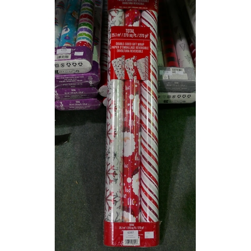 6397 - 3 Packs Of Festive Wrapping Paper    (331-284)   * This Lot Is Subject To Vat