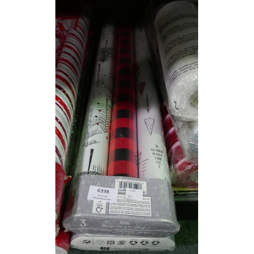 6398 - 2 Packs Of Festive Wrapping Paper   (331-285)   * This Lot Is Subject To Vat