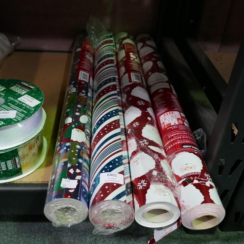 6401 - 4 Rolls Of Ks Xmas Foil Wrapping Paper       (331-287)   * This Lot Is Subject To Vat