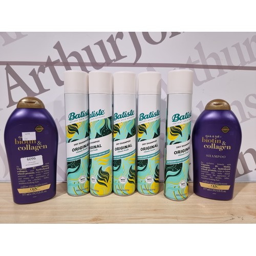 6096 - 2 x Ogx Shampoo & Conditioner, 5x Batiste Dry Shampoo  (331-29,30,206)   * This Lot Is Subject To Va... 