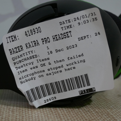 6136 - Razer Kaira Pro Headset    - This Lot Requires A Uk Adaptor(331-23)   * This Lot Is Subject To Vat