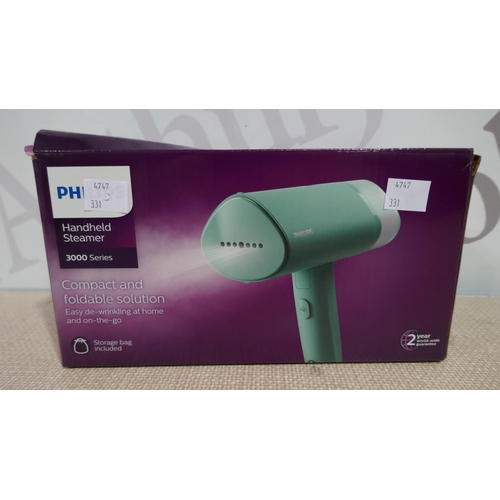 6145 - Philips 3000 Series Handheld Steamer   - This Lot Requires A Uk Adaptor(331-137)   * This Lot Is Sub... 