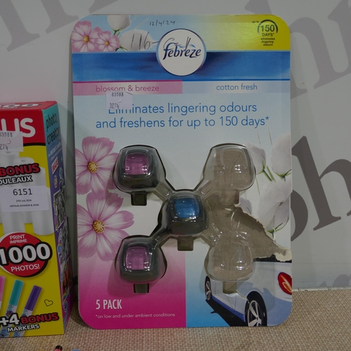 6151 - Febreze Car Air Freshner, Fgx Bluelight Glasses, Photo Creator Instant Camera Maxi *This Item Is Sub... 