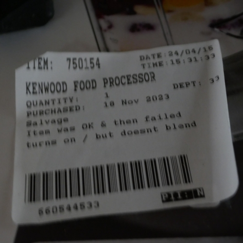 6208 - Kenwood All In 1 Food Processor, Original RRP £109.99 + Vat *This Item Is Subject To Vat (327A-161)