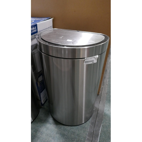 6214 - 2 x 47L Eko Bins Semi Round *This Item Is Subject To Vat (327A-166,354)