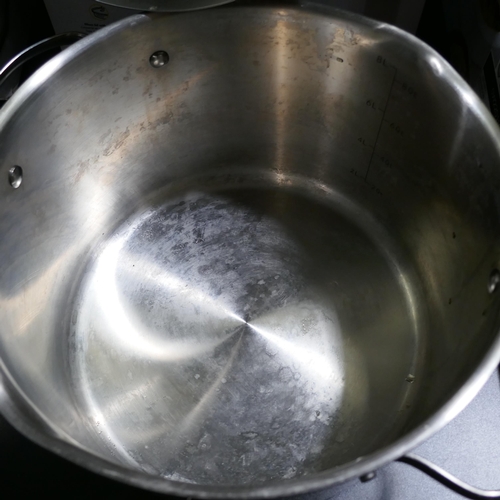 6221 - Greenpan 8L Stainless Steel Stock Pot *This Item Is Subject To Vat (327A-351)