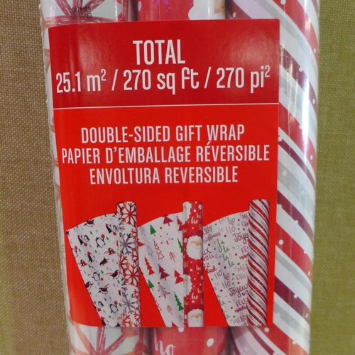 6330 - 5 Packs Of Kirkland Signature Trio Pack Wrapping Paper      (331-272)   * This Lot Is Subject To Vat