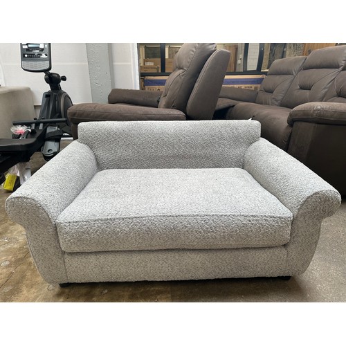 1491 - A grey upholstered pet bed