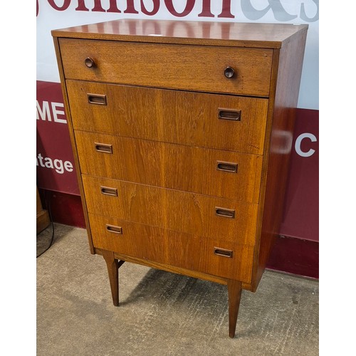 4 - A Danish teak chest of drawers