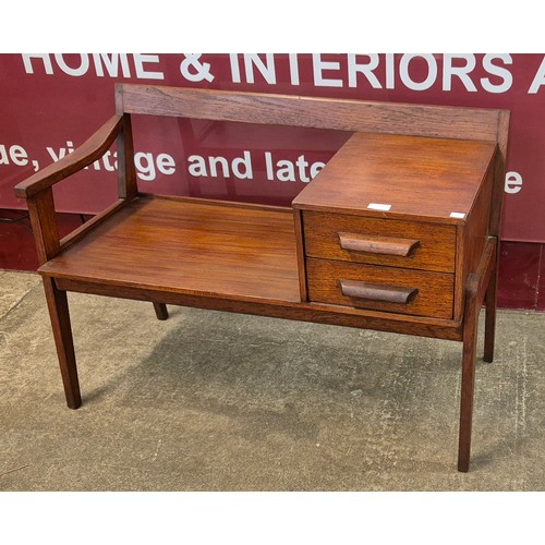 35 - A Chippy Heath teak hallseat