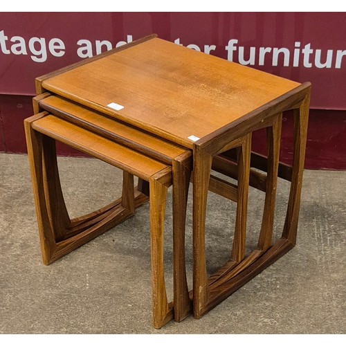 51 - A G-Plan Quadrille teak nest of tables