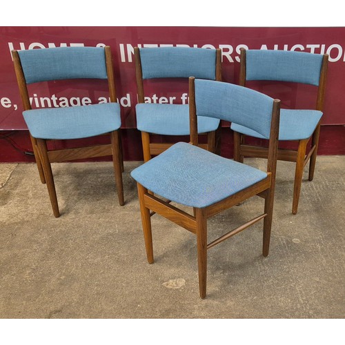 53 - A set of four Scandart teak dining chairs