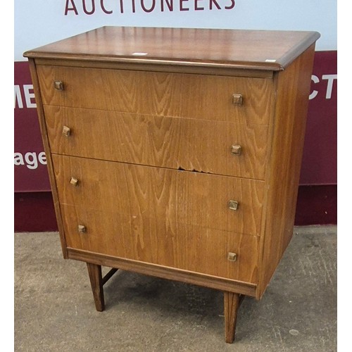 60 - A teak chest of drawers