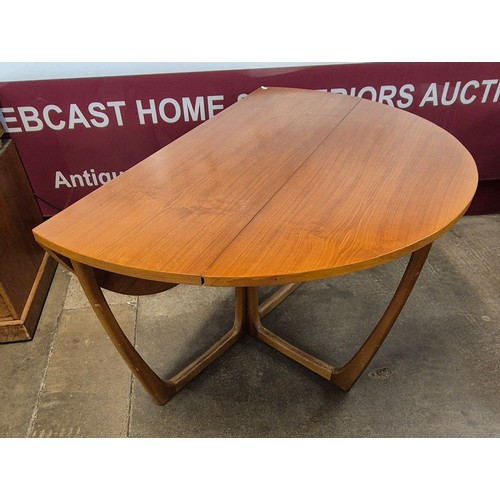 87 - A Beithcraft teak drop leaf dining table