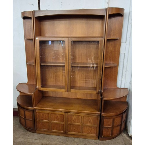 93 - A Nathan Squares teak wall unit