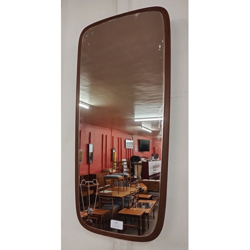 108 - A teak framed mirror